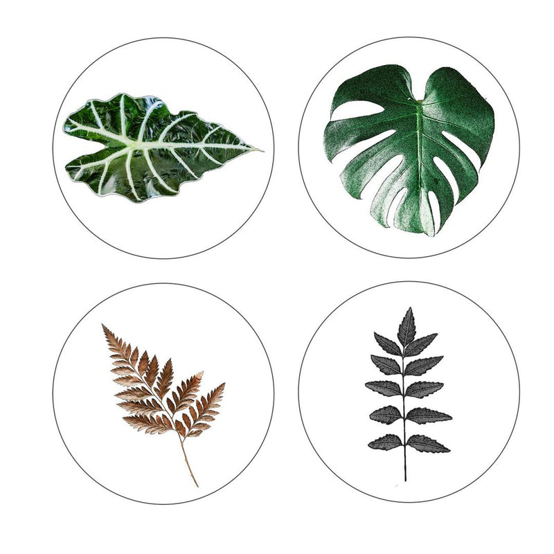 Plant Coasters - Round with Cork Bottom, Set of 4