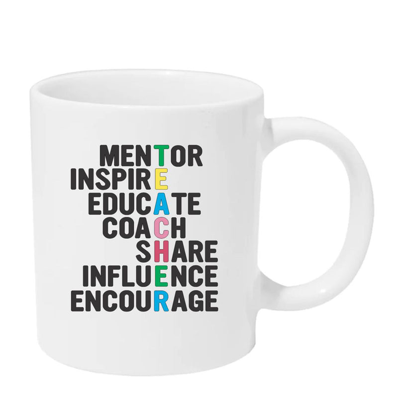 Teacher Spelled Out - Educational Coffee Mug